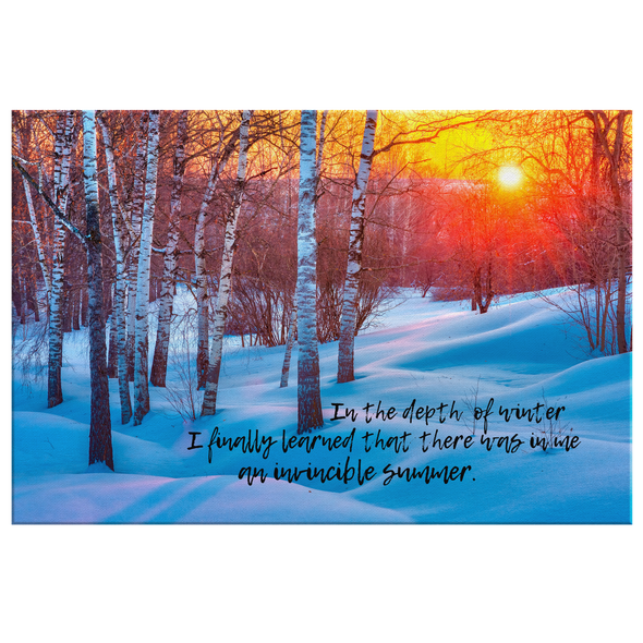 In the Depth Of Winter Canvas Wall Art