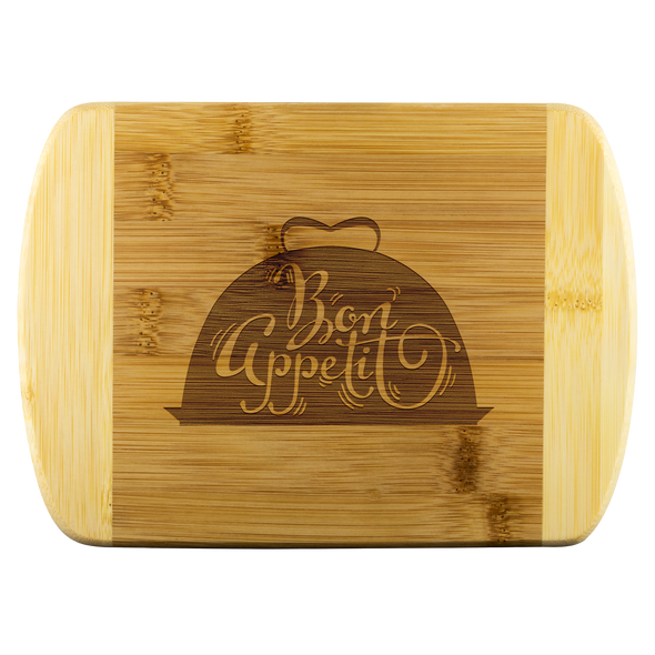 Bon Appetit Round Edge Bamboo Cutting Board