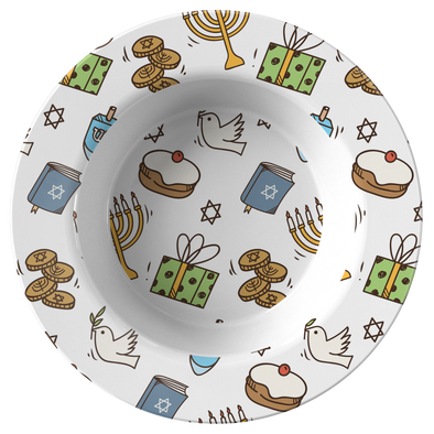 Peace, Love and Hanukkah 8.5" Bowl