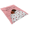 I Love You Because We Hate The Same Stuff Valentine's Day Fleece Blanket