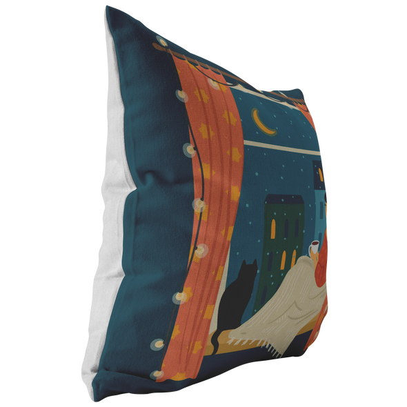 Winter Mood Throw Pillow