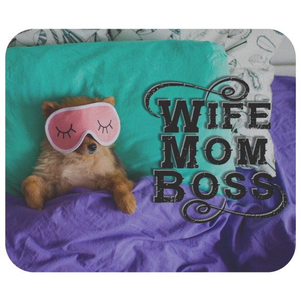 Wife Mom Boss Mousepad