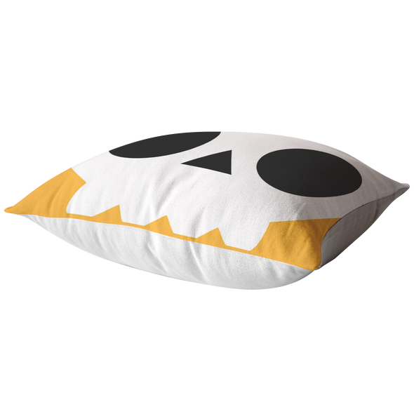 Little Monsters Skull Face Throw Pillow