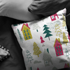 A Pretty Pink Christmas Throw Pillow