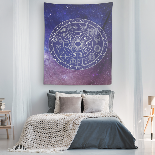 The Universe & Astrology Vertical Tapestry