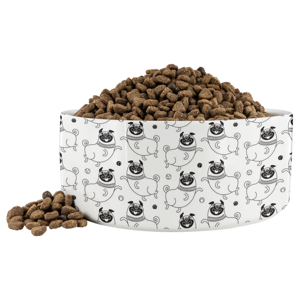 Happy Pugs Pet Bowl