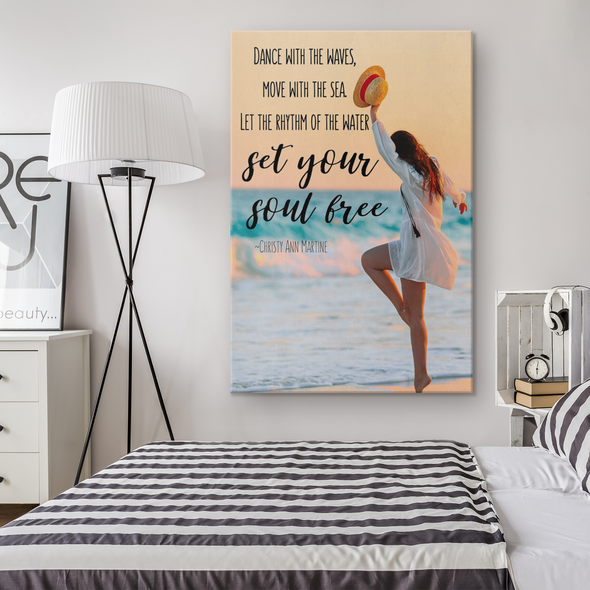 Dance With The Waves Canvas Wall Art
