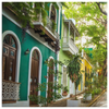 Colonial Street Old San Juan Puerto Rico Canvas Wall Art