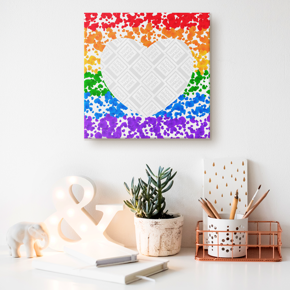 Love is Love Canvas Wall Art Personalzed by Con Gusto