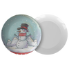 Christmas Snowball Snowman 10" Dinner Plate