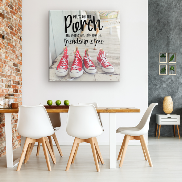 Relax on the Porch Canvas Wall Art