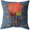 Hello Autumn Couple Throw Pillow