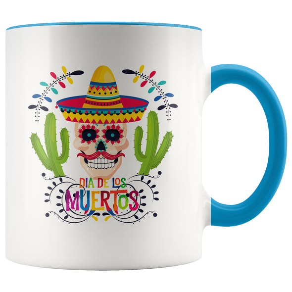 Dia de los Muertos Skull Mariachi 11oz Accent Mug