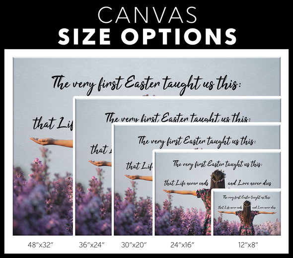 The Very First Easter Taught Canvas Wall Art