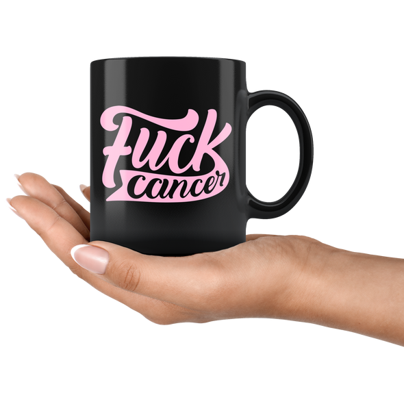 Fuck Cancer 11oz Black Mug