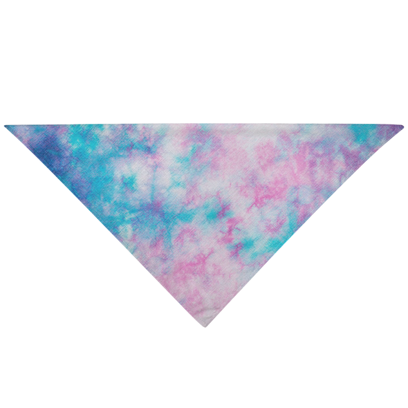 Pink & Blue Tie Dye Pet Bandana