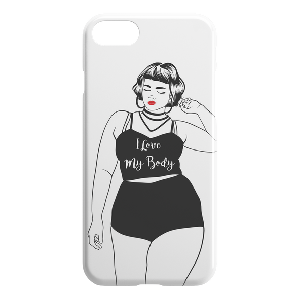 I Love My Body iPhone Case