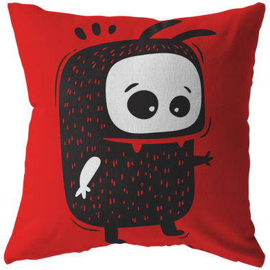 Funny Monsters Throw Pillow