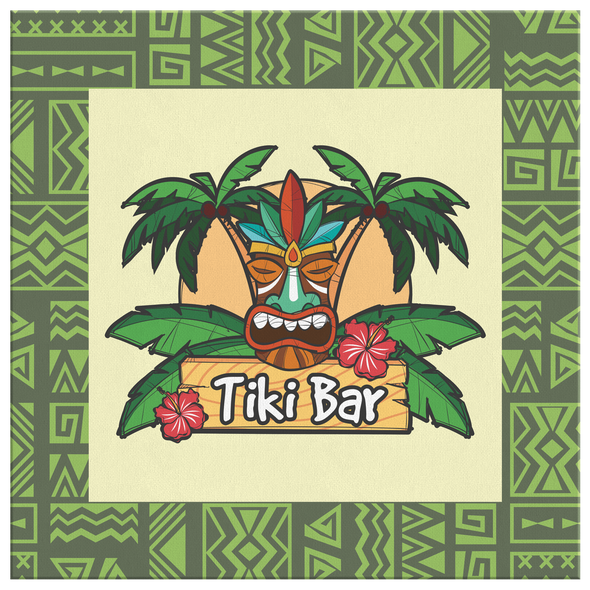 Tiki Bar Canvas Wall Art