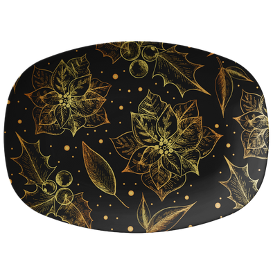 Gold & Black 10" x 14" Serving Platter