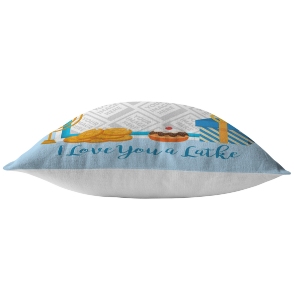 Love You a Latke Throw Pillow Personalized by Con Gusto