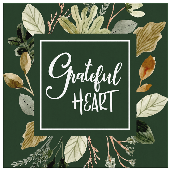 Grateful Heart Canvas Wall Art