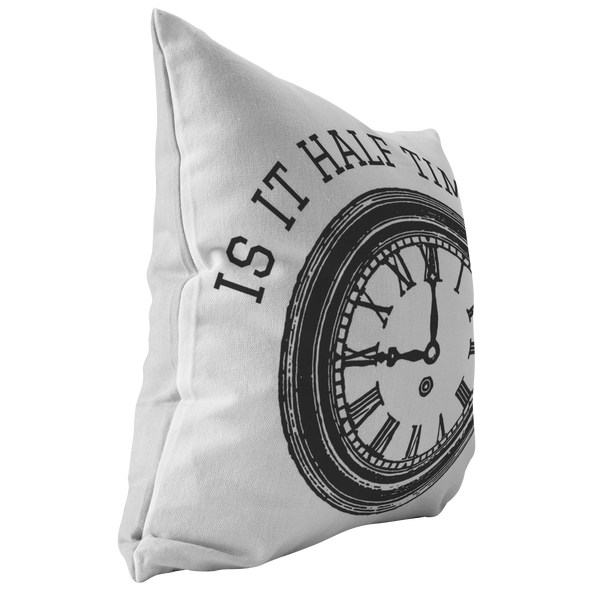 Is It Half Time Yet Super Bowl Throw Pillow