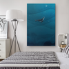 Deep Ocean Whale Canvas Wall Art