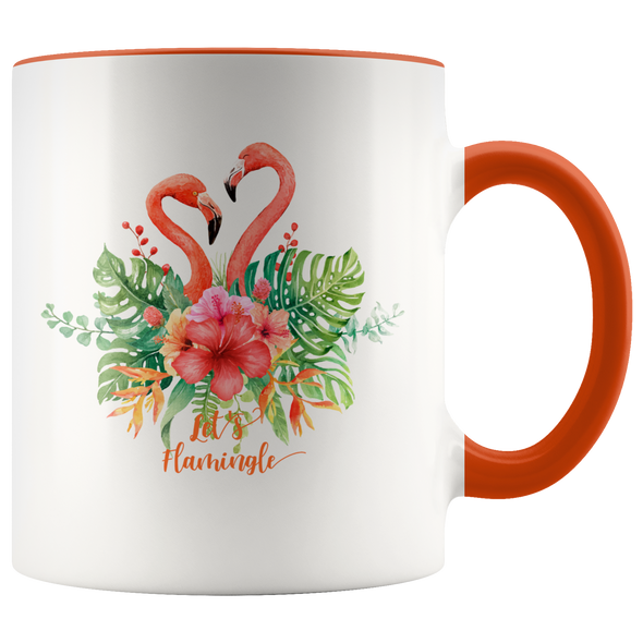 Let's Flamingle 11oz Accent Mug