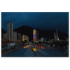 Bogota At Night Colombia Canvas Wall Art