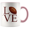 Love Football 11oz Accent Mug