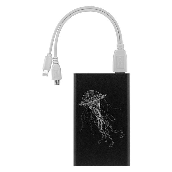 Jellyfish Floating In The Ocean Power Bank