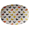 Funny Autumn Chicken 10" x 14" Serving Platter