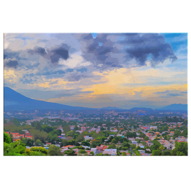 Colorful San Salvador El Salvadore Canvas Wall Art