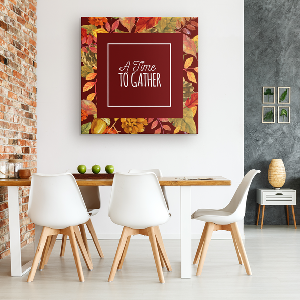 A Time to Gather Canvas Wall Art