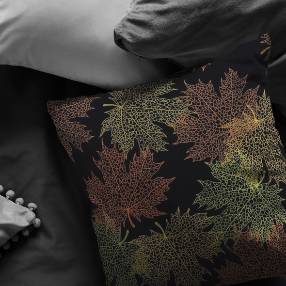 Fall Leaves Throw Pillow