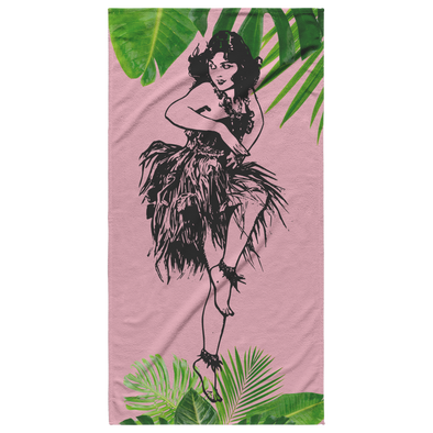 Vintage Dancer Beach Towel