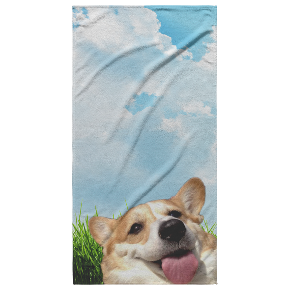 Happy Dog Beach Towel