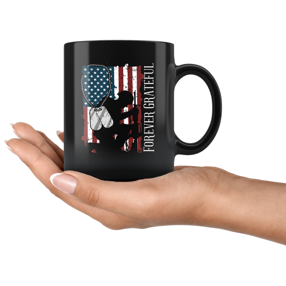 Forever Grateful 11oz Black Mug