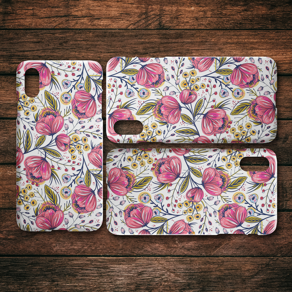 Spring Pink Bouquet iPhone Case