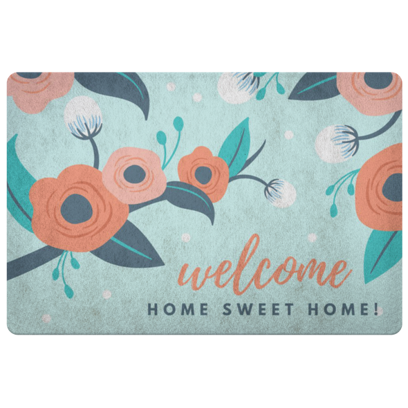 Welcome, Home Sweet Home! Spring Floor Mat