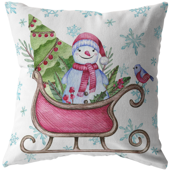 Sweet and Colorful Christmas Throw Pillow