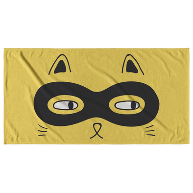 Cat Burglar Beach Towel