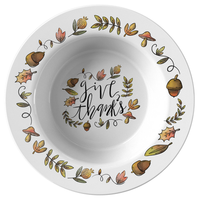 Give Thanks 8.5” Bowls