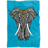 Blue Elephant Fleece Blanket