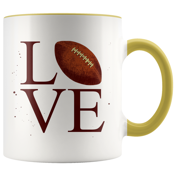 Love Football 11oz Accent Mug