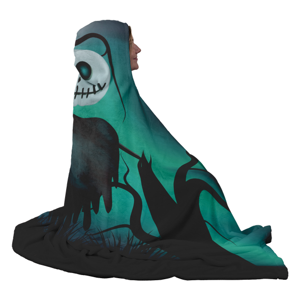 Scarecrow Skeleton Hooded Blanket