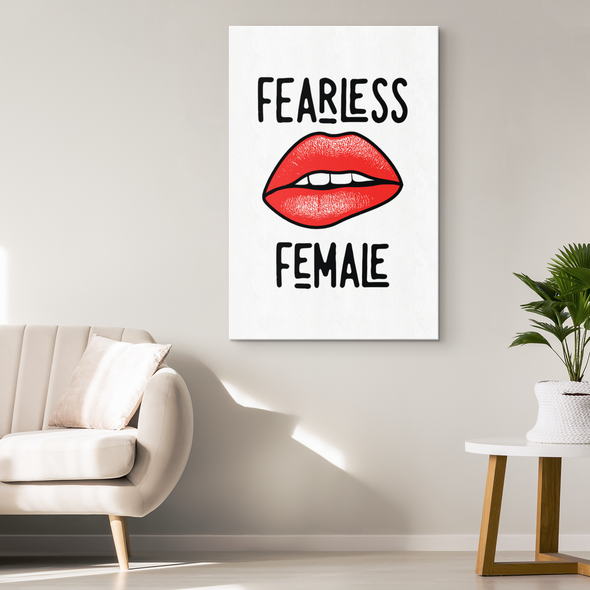 Fearless Female Canvas Wall Art