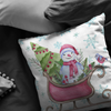 Sweet and Colorful Christmas Throw Pillow