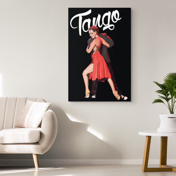 Vintage Tango Canvas Wall Art